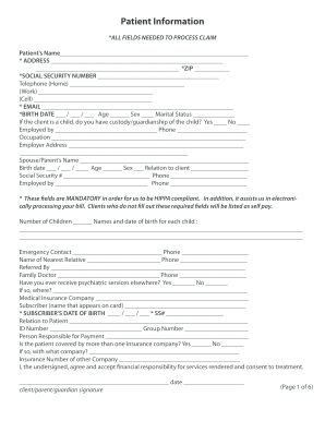 Middletown Counseling Patient Financial Policy