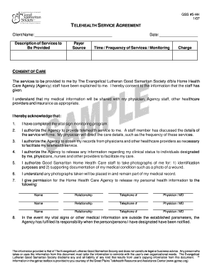 Telehealth Service Agreement