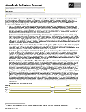 Addendum to Customer Agreement