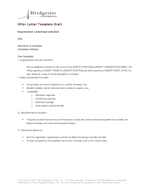 Offer Letter Template