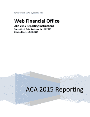ACA 2015 Reporting Instructions