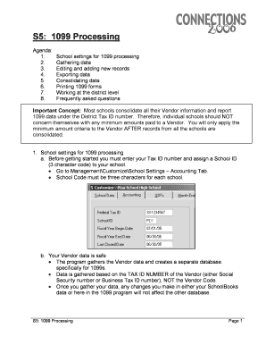 US Federal 1099 Processing Guide