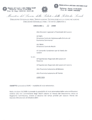 Dichiarazione per benefici contributivi INPS e/o INAIL