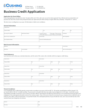 Business Credit Application