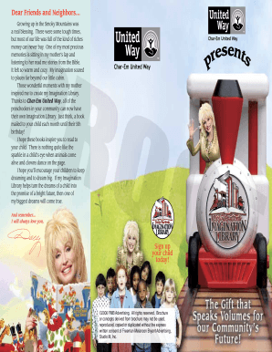 Dolly Parton's Imagination Library Registration Form