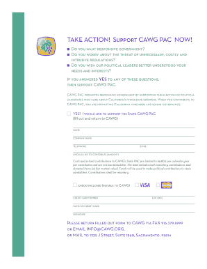 CAWG PAC Contribution Form