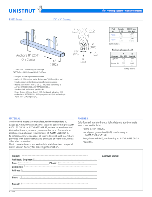 Concrete Inserts Framing System