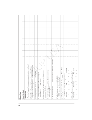 Sleep Log Form