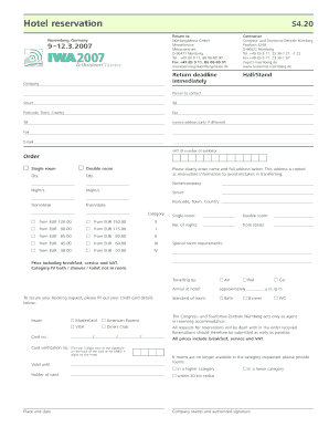 Hotel Reservation Form