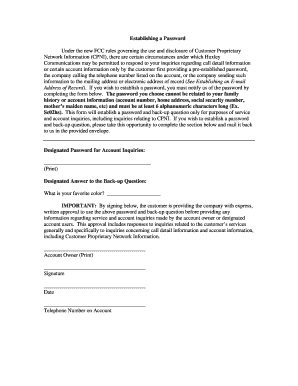 Huxley Communications Password Setup Form