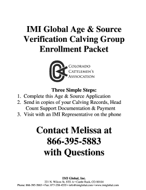 IMI Global Age & Source Verification Application