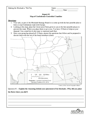 Civil War Blockade Strategy Exercise