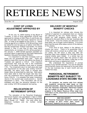 Parochial Employees' Retirement System Electronic Deposit Form