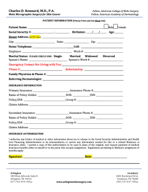 Patient Information Form