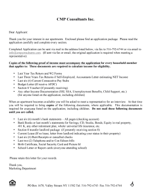 New York Rental Application Form