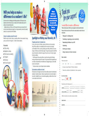 Donation Form for The Mission to Seafarers