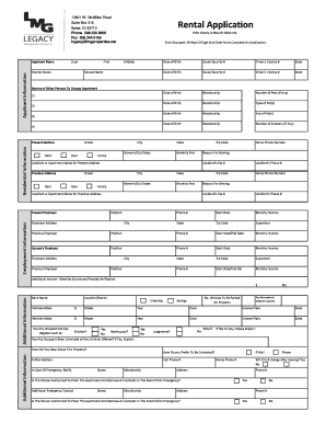 Rental Application Form