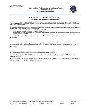 Labor Condition Application for Nonimmigrant Workers