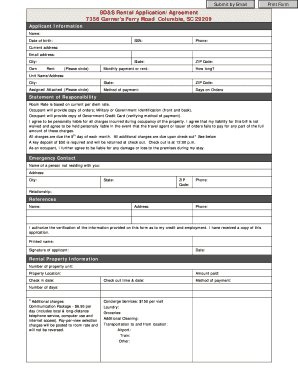 SD&S Rental Application/Agreement