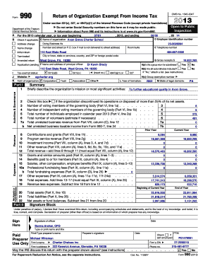 Form 990 Return of Organization Exempt From Income Tax