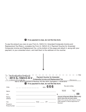 Illinois Amended Composite Income Tax Payment Voucher
