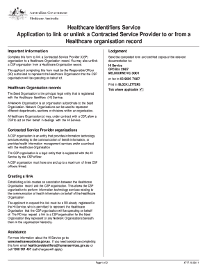 Healthcare Identifiers Service Application