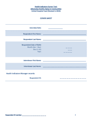 Health Indicators Survey Tool