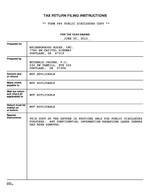 Form 990 Public Disclosure Copy