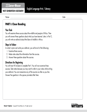 Grade 4 English Language Arts Assessment