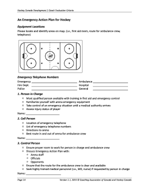 Hockey Canada Emergency Action Plan