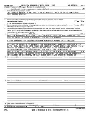 Form 990 2012
