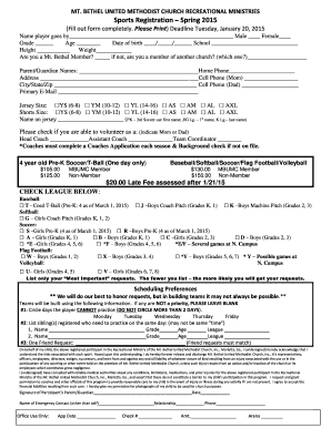 Tee report template - Name player goes by Male Female - mtbethel