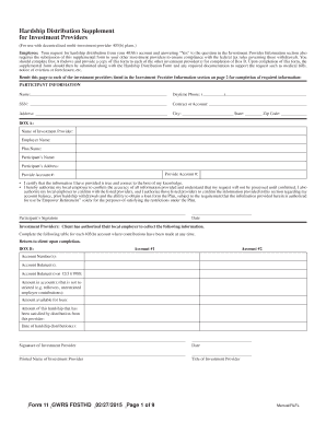 403(b) Hardship Withdrawal Request Form