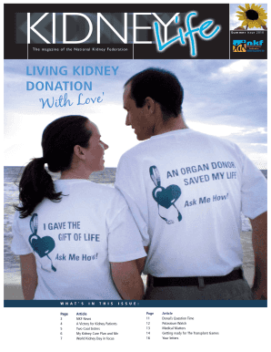 LIVING KIDNEY DONATION - National Kidney Federation - kidney org