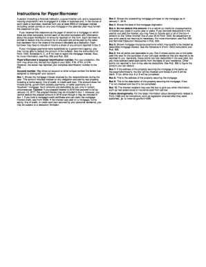 Form 1098 Mortgage Interest Statement