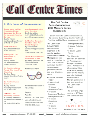 Call Center Times Invoice and Payment Form
