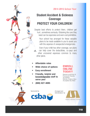 Student Accident & Sickness Insurance Enrollment Form