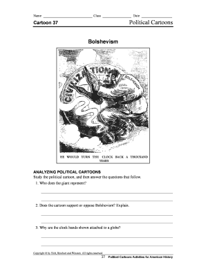Political Cartoon Analysis Worksheet