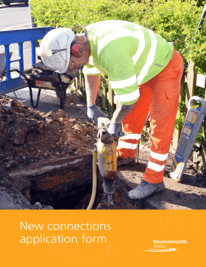 UK Water Supply New Connections Application Form