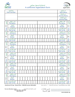 Collective Registration Form