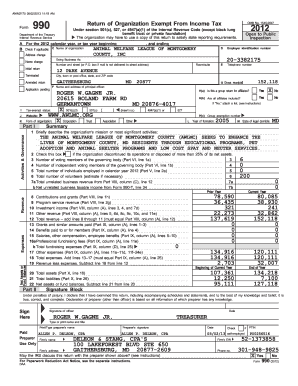 Form 990 Tax Exemption Application