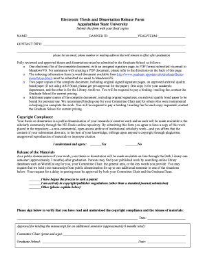 Electronic thesis and dissertation publication form umd