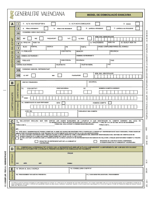 Bank Account Domiciliation Form