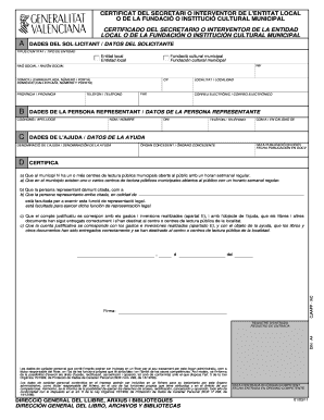 Municipal Cultural Foundation Certificate