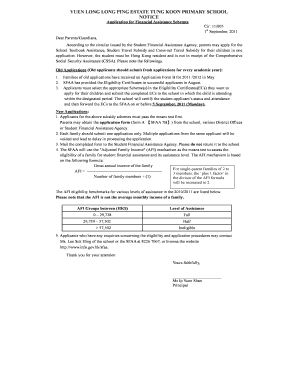 Hong Kong Student Financial Assistance Application