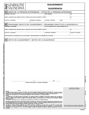 Suggestion Form