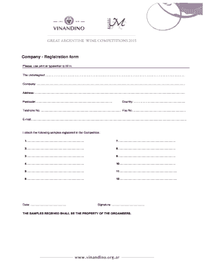Company Registration Form