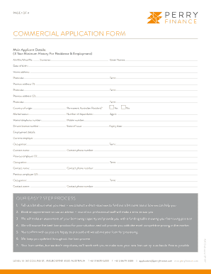 Commercial Application Form