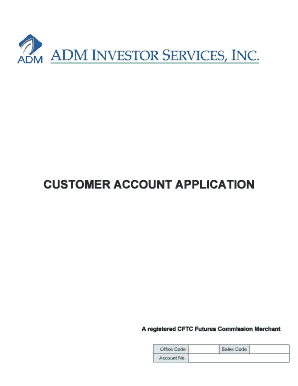 Customer Account Application