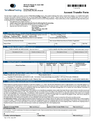 Account Transfer Form